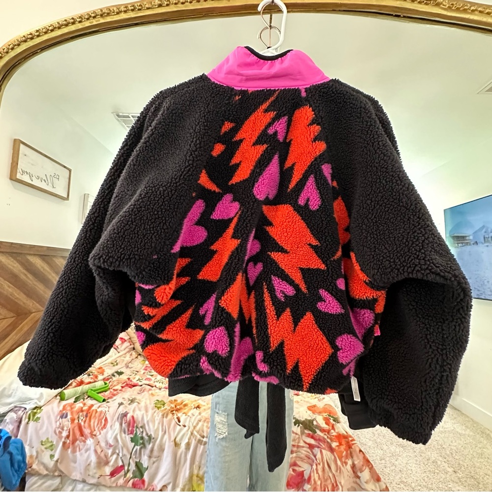 HIT THE SLOPES BOLTS OF LOVE PRINTED JACKET FREE PEOPLE - Picture 4 of 9